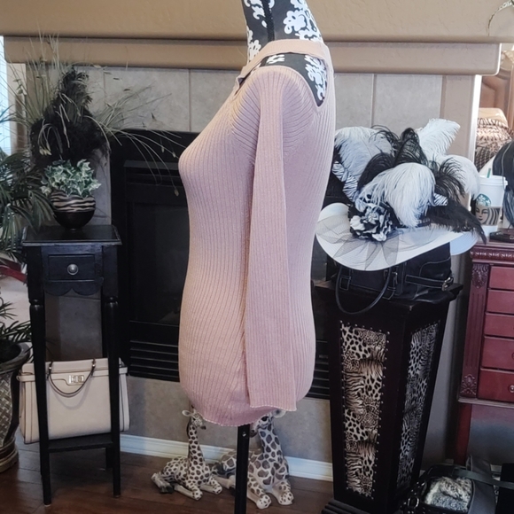 Long sleeve sweater, ribbed with cold shoulder - Picture 4 of 5